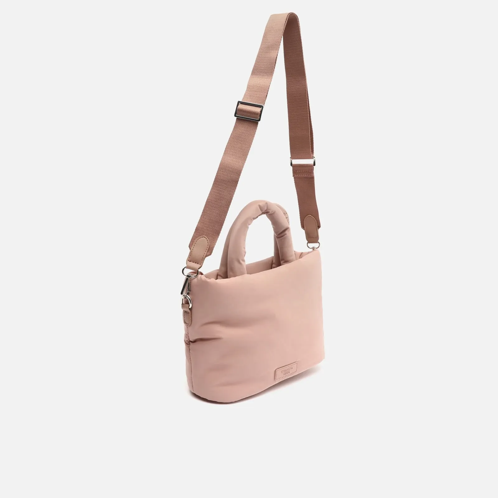 Acolfy bolso tote mediano en nylon acolchado con asa bandolera extraíble