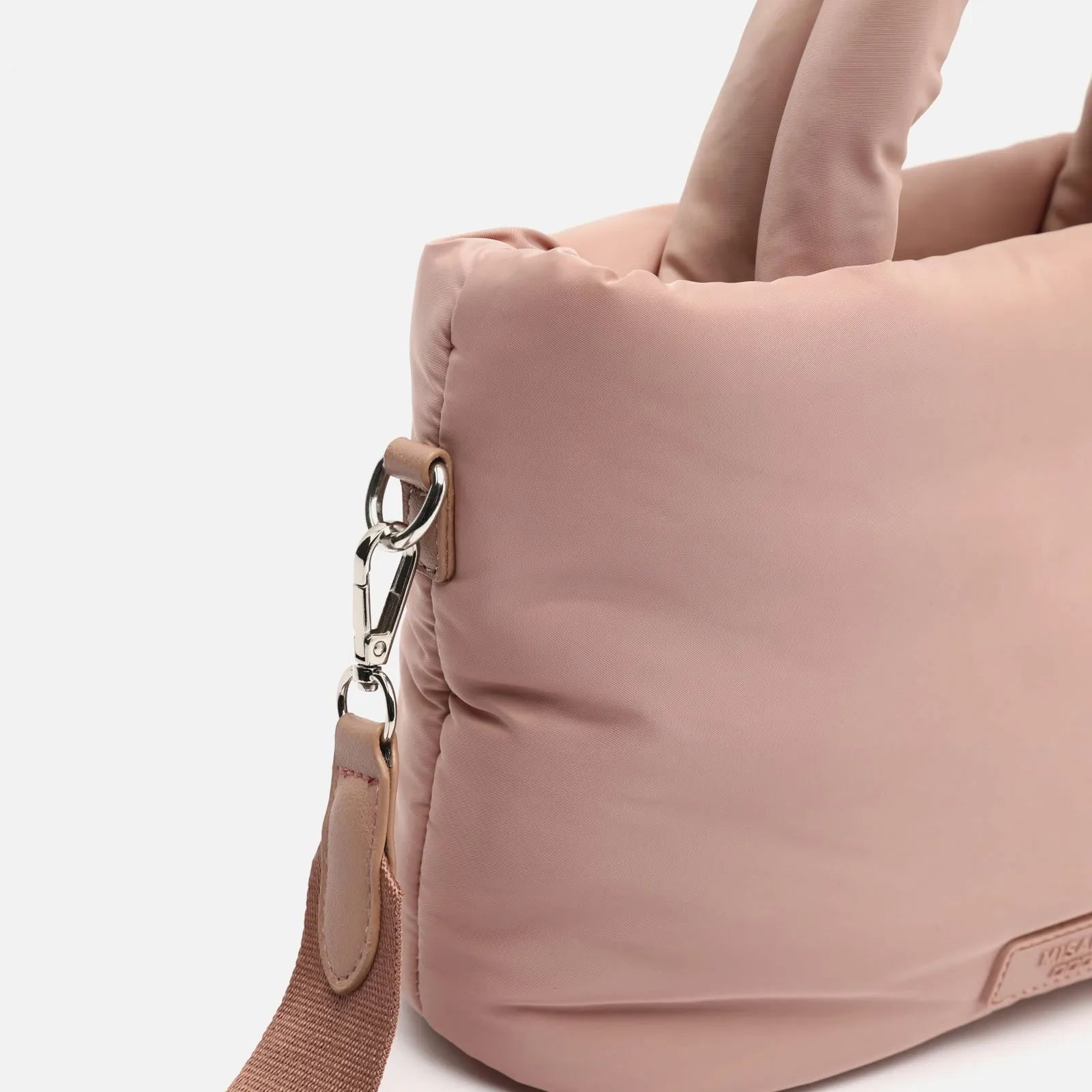 Acolfy bolso tote mediano en nylon acolchado con asa bandolera extraíble