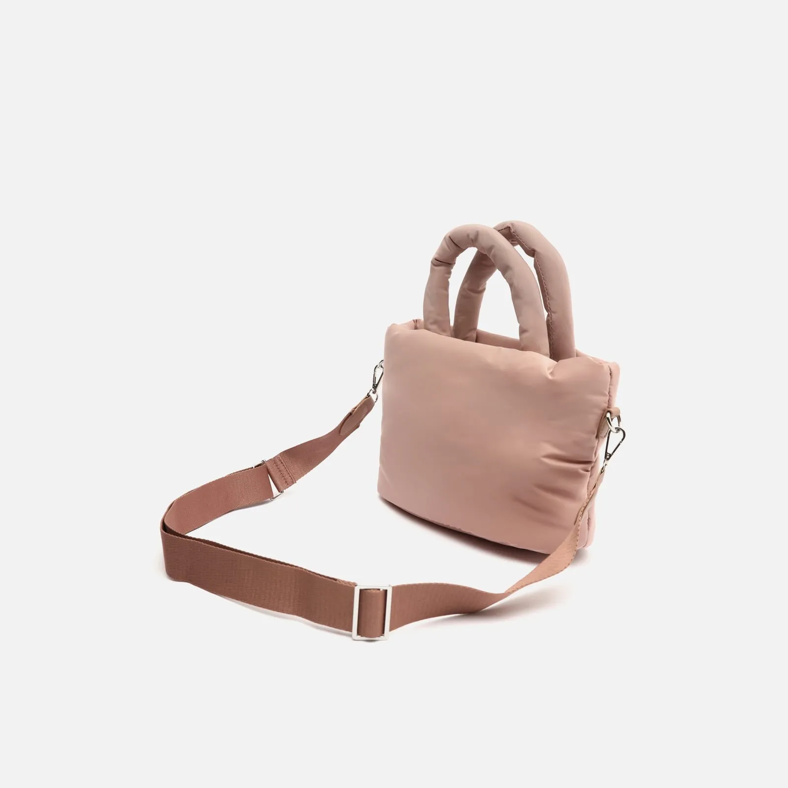 Acolfy bolso tote mediano en nylon acolchado con asa bandolera extraíble