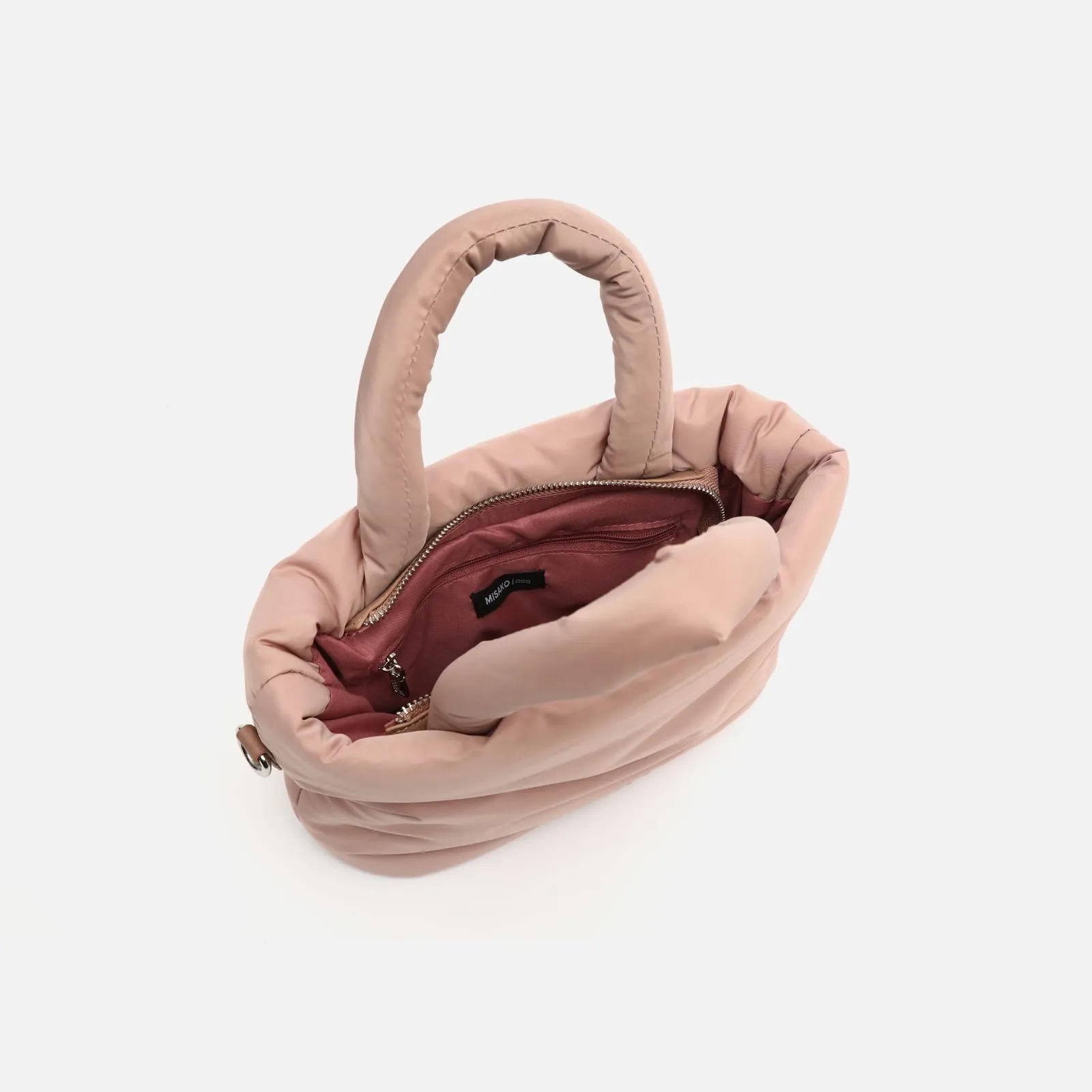 Acolfy bolso tote mediano en nylon acolchado con asa bandolera extraíble