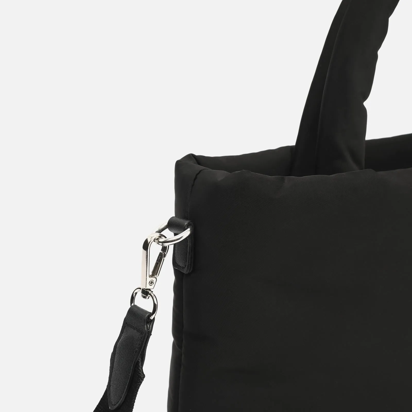 Acolfy bolso tote mediano en nylon acolchado con asa bandolera extraíble