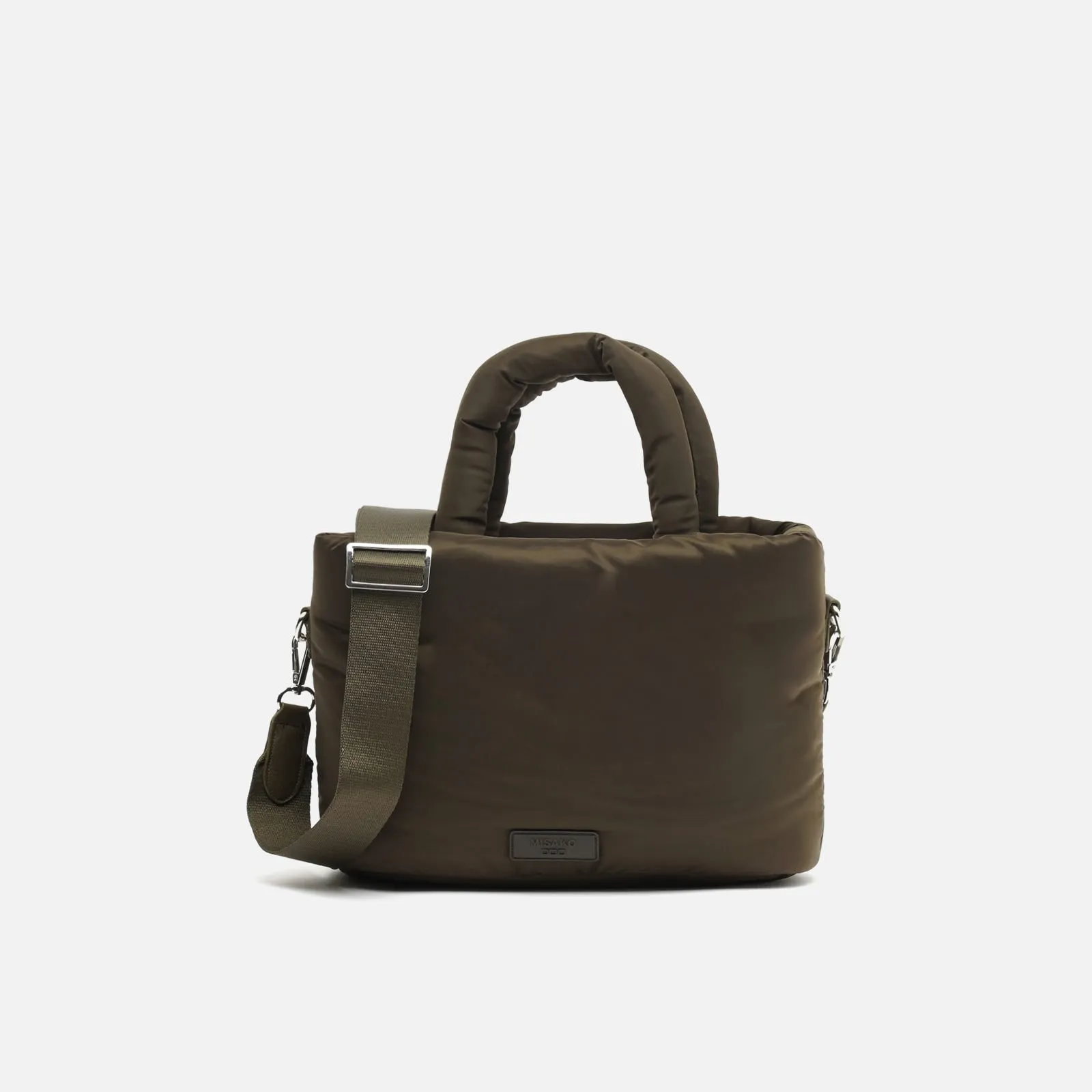 Acolfy bolso tote mediano en nylon acolchado con asa bandolera extraíble