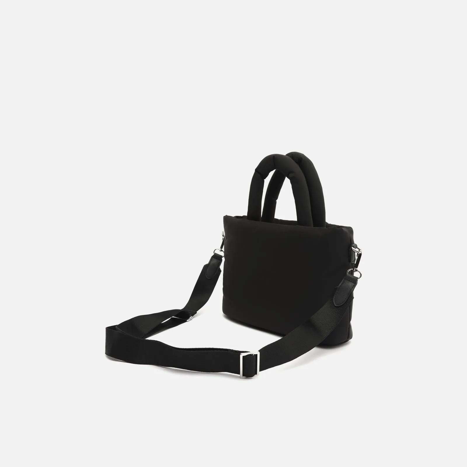 Acolfy bolso tote mediano en nylon acolchado con asa bandolera extraíble