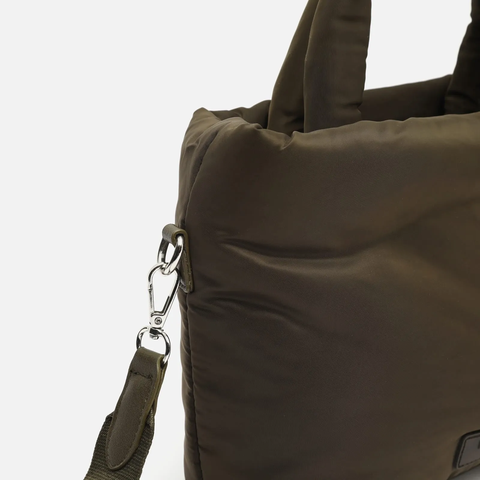 Acolfy bolso tote mediano en nylon acolchado con asa bandolera extraíble