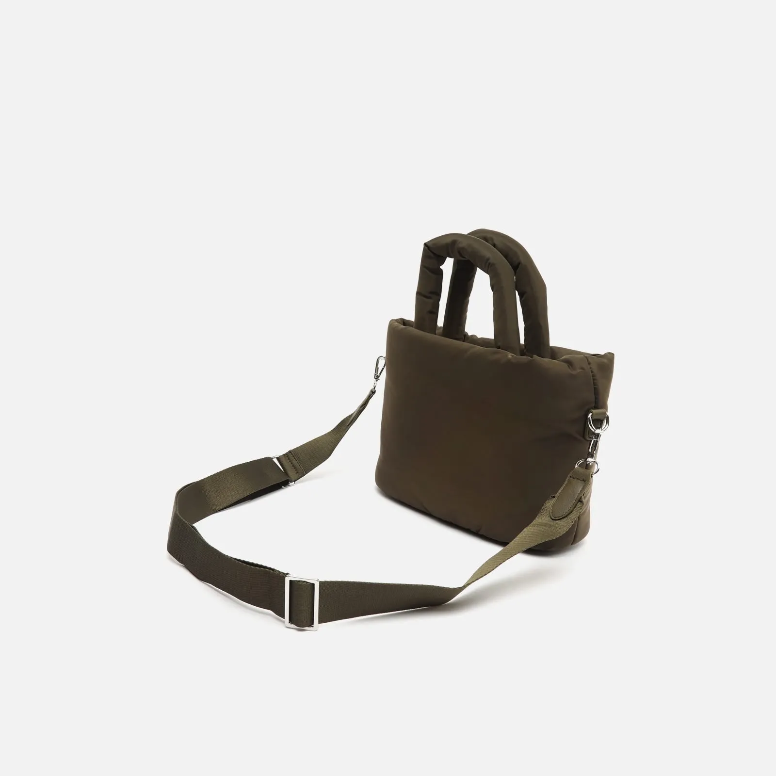 Acolfy bolso tote mediano en nylon acolchado con asa bandolera extraíble