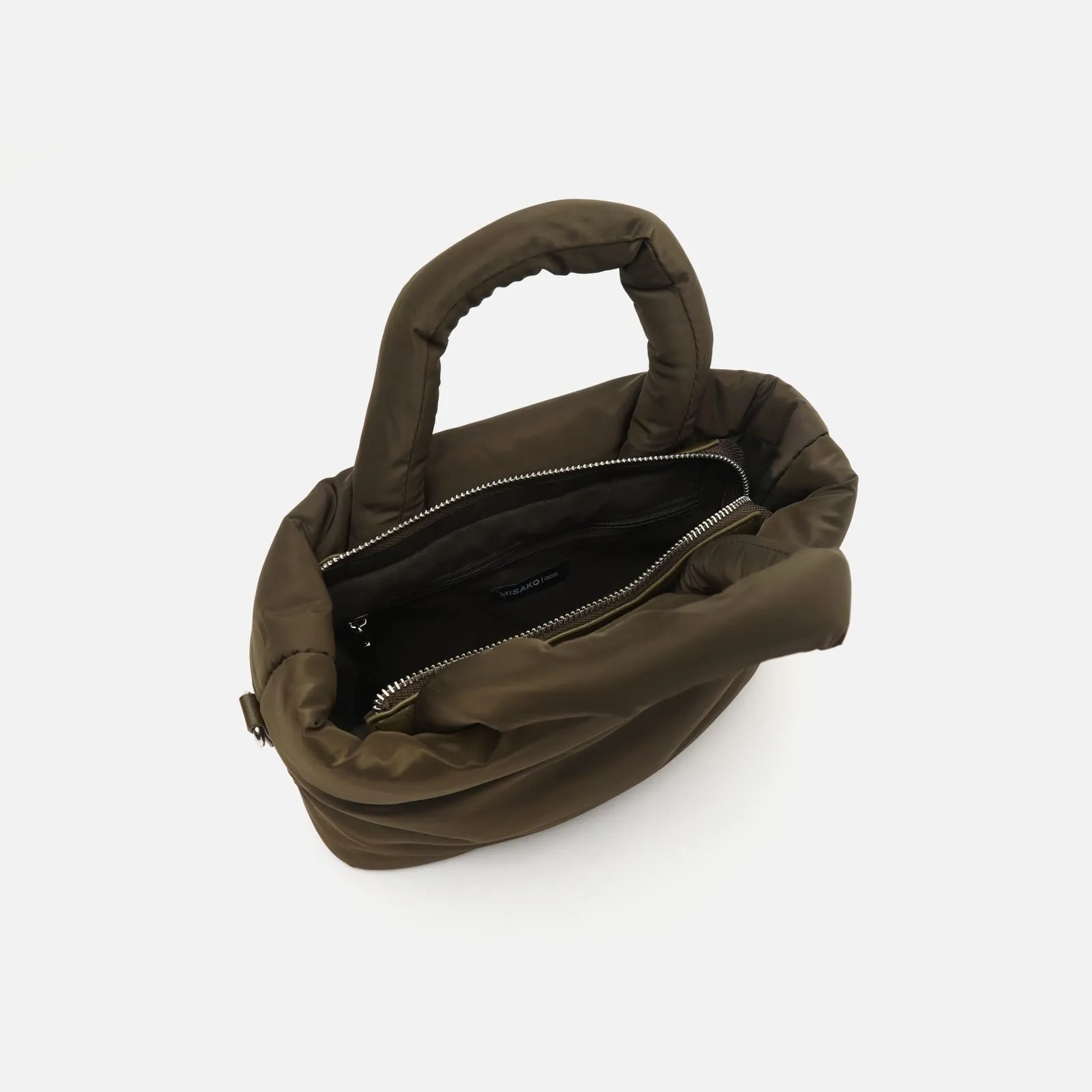 Acolfy bolso tote mediano en nylon acolchado con asa bandolera extraíble