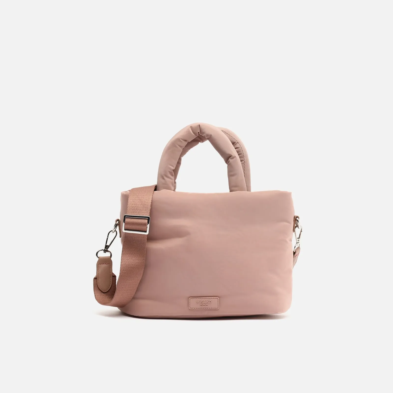Acolfy bolso tote mediano en nylon acolchado con asa bandolera extraíble