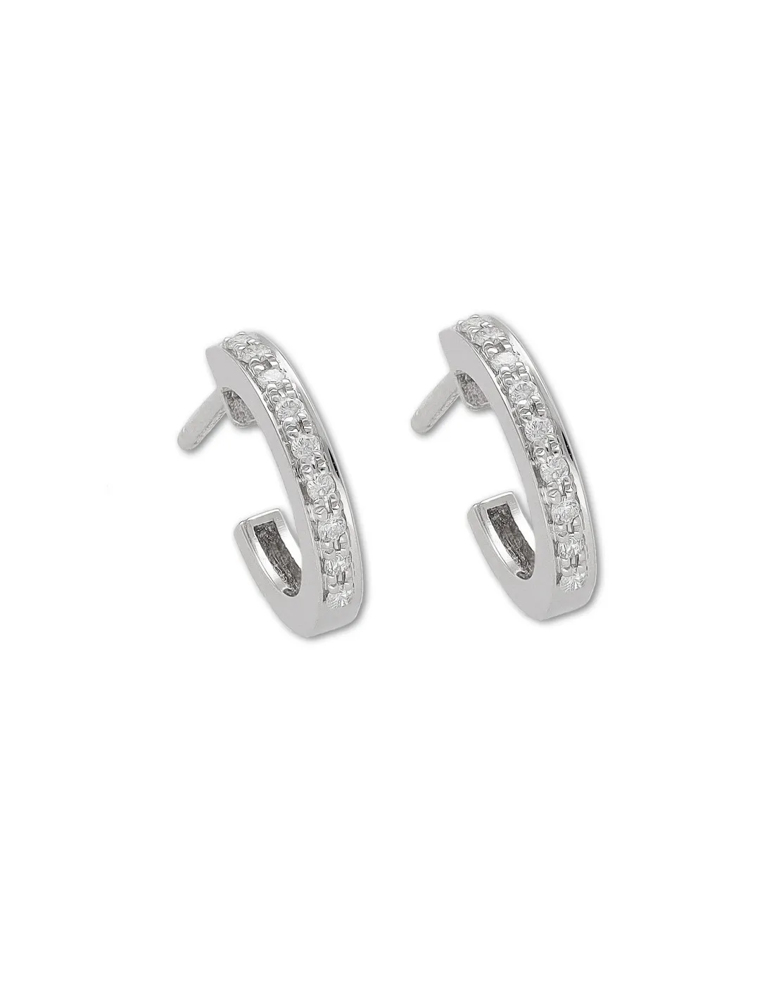 Argollas Oro Blanco Diamantes