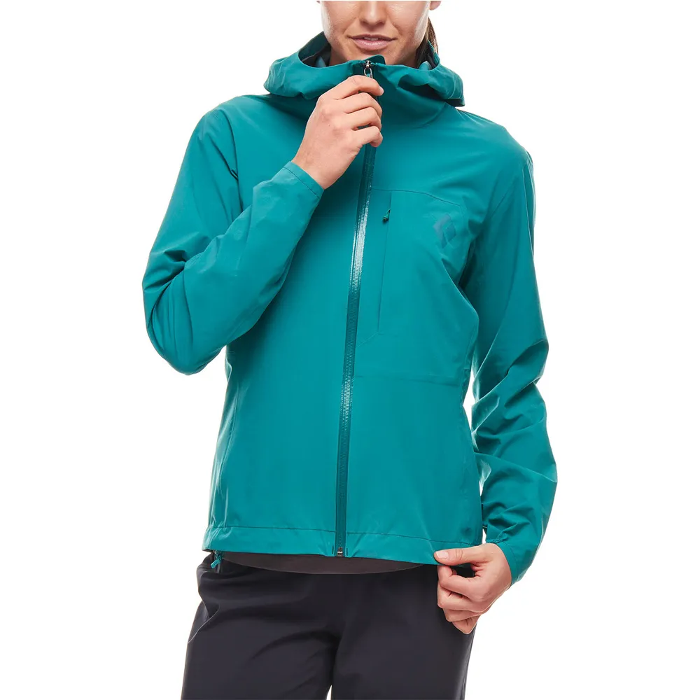 BD FineLine Stretch Rain Shell  W's Evergreen TALLA M
