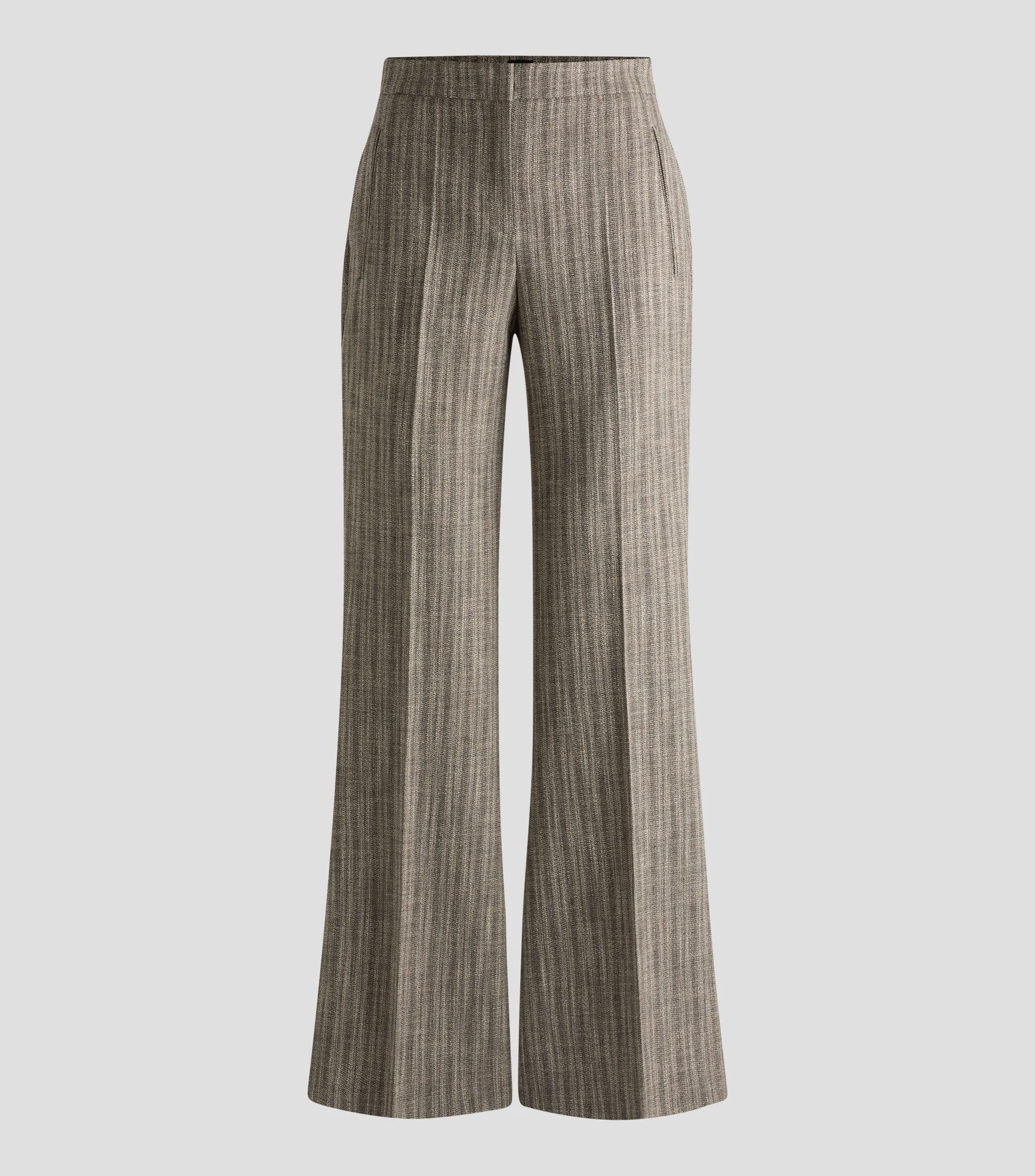 Boss Pantalón regular fit en paño elástico a rayas Mujer