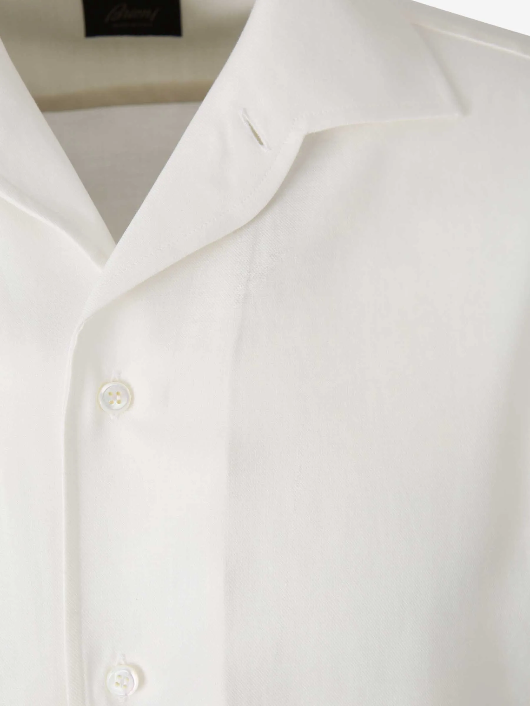 Brioni Camisa Lisa Algodón