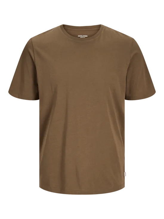CAMISETA BáSICA MARRóN  JJEORGANIC