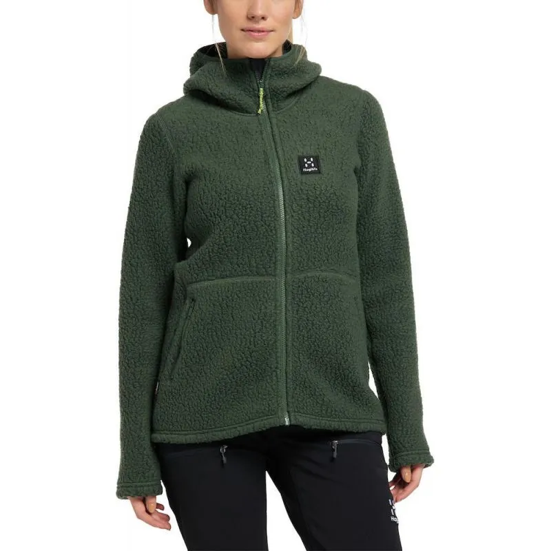 Chaqueta polar con capucha HAGLÖFS Pile (Fjell Green) Mujer