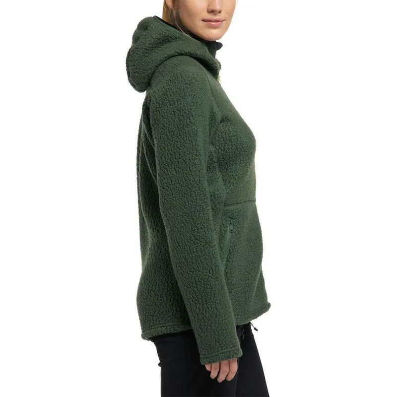 Chaqueta polar con capucha HAGLÖFS Pile (Fjell Green) Mujer