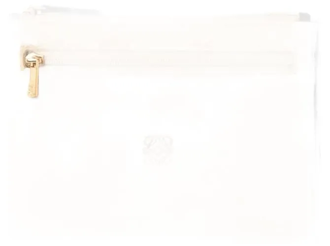 Clutch de cuero marrón Loewe Castaño 