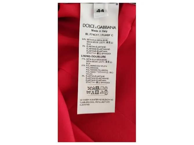 Dolce & Gabbana DOLCE&GABBANA COLORETE SEDA NARANJA Roja 