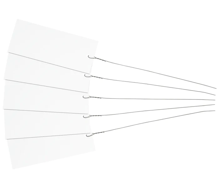 LLAVEROS DE PVC BLANCOS CON CABLE  200 UNIDADES