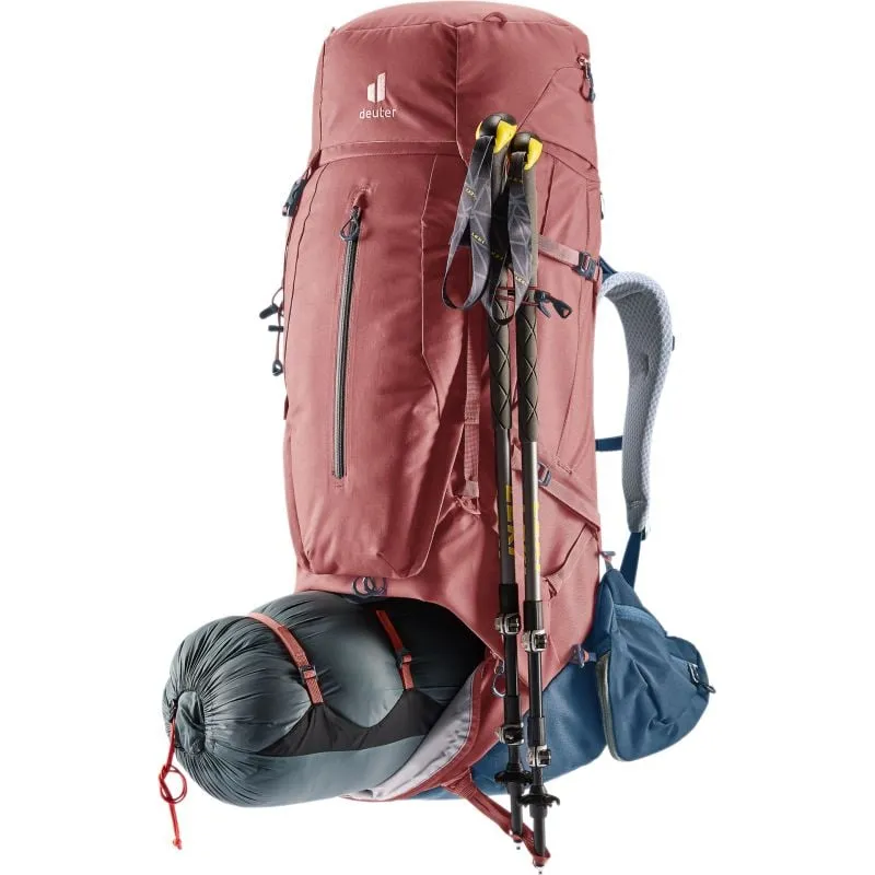 MOCHILA DE SENDERISMO DEUTER AIRCONTACT X 60+15 SL (REDWOODINK)