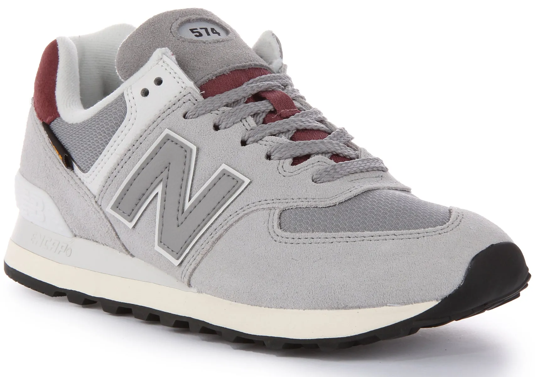New Balance U574KBG Zapatillas con cordones de ante y malla para en gris