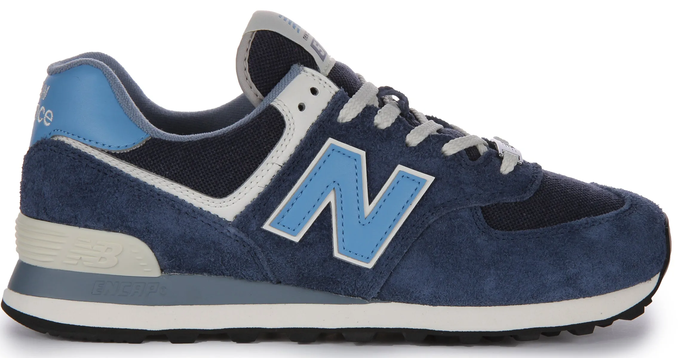 New Balance U574KBG Zapatillas con cordones de ante y malla para en gris