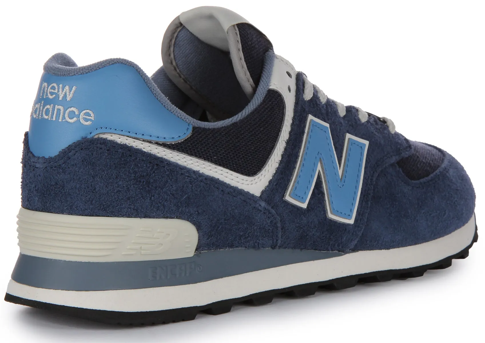 New Balance U574KBG Zapatillas con cordones de ante y malla para en gris