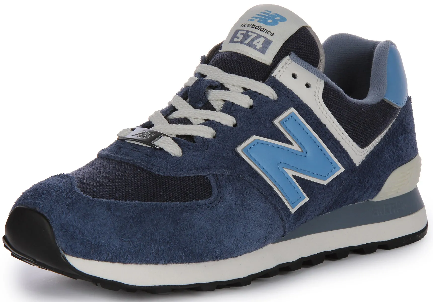 New Balance U574KBG Zapatillas con cordones de ante y malla para en gris