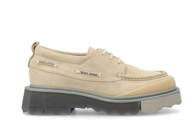 OFFWHITE BOAT SHOE BEIGE