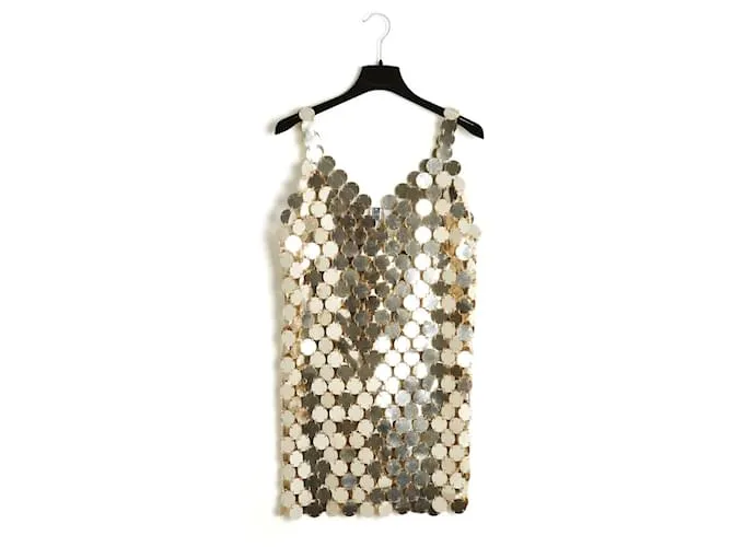 Paco Rabanne 1994 COLECCIONISTA DE LENTEJUELAS ORO DIY FR38 Dorado 