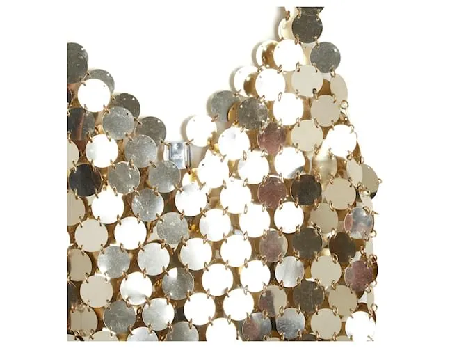 Paco Rabanne 1994 COLECCIONISTA DE LENTEJUELAS ORO DIY FR38 Dorado 