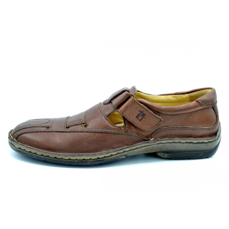 Pitillos 801 marrón | Sandalia ultraligera de piel