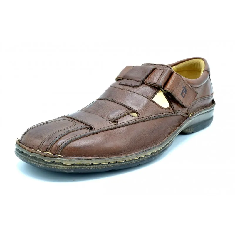 Pitillos 801 marrón | Sandalia ultraligera de piel