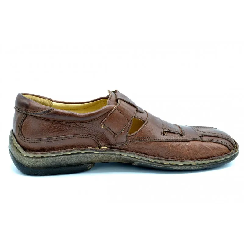 Pitillos 801 marrón | Sandalia ultraligera de piel