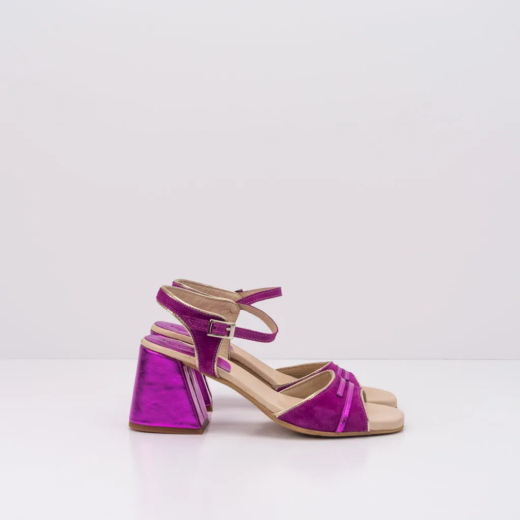 SANDALIA  NEMONIC  EMMA 2320 ANTE FUCSIA