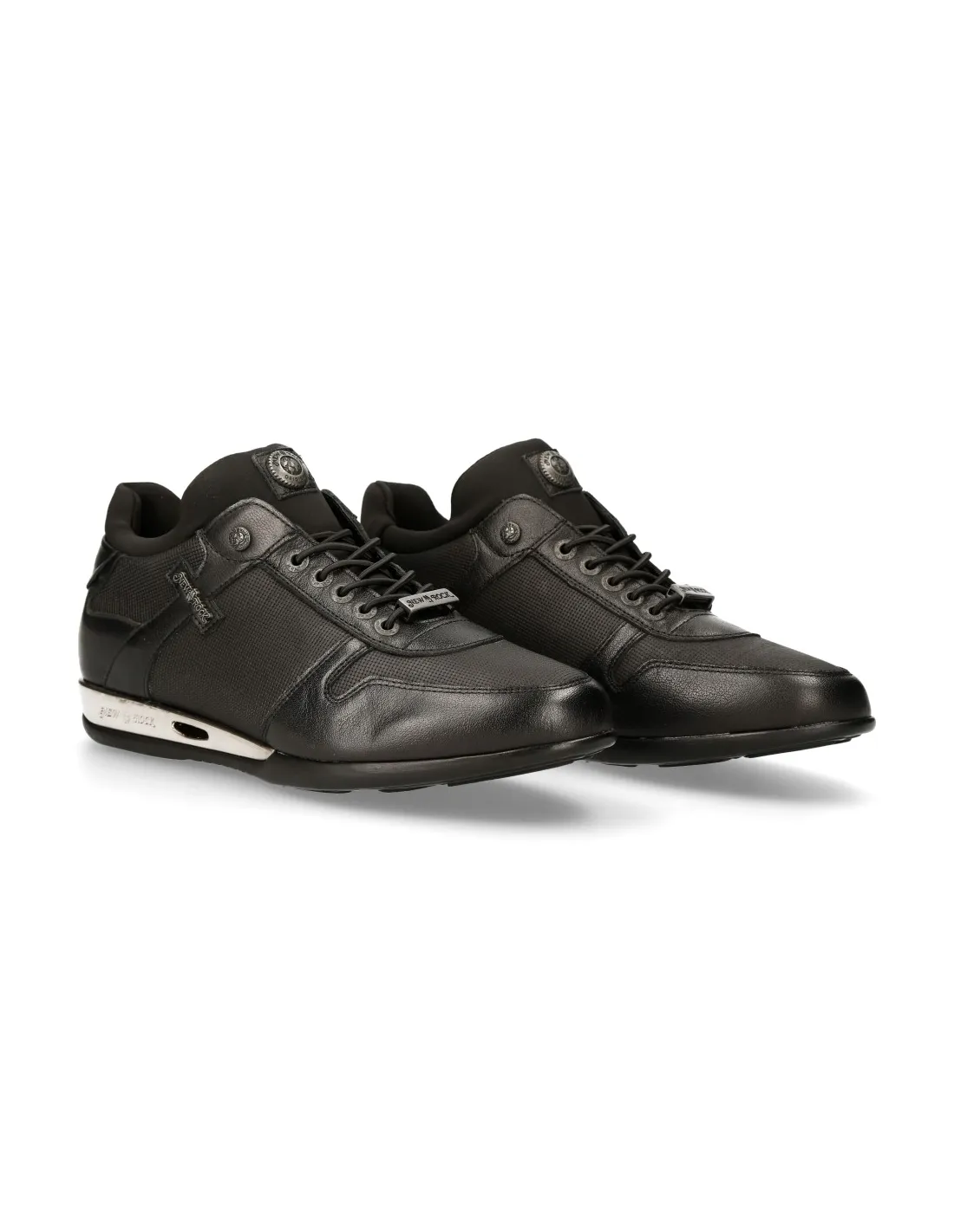 SHOE BLACK HYBRID WITH LACES MCHRONO002C22