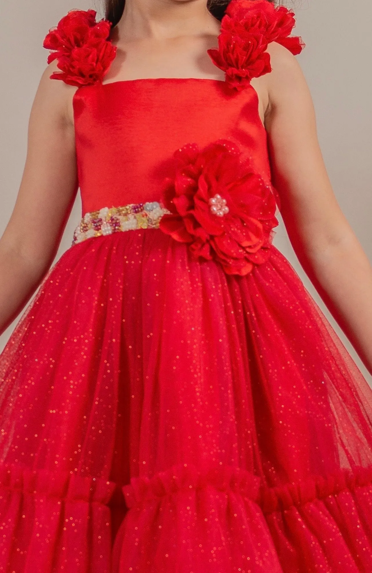 VESTIDO PARA BEBé SOY VALIOSA  ROJO