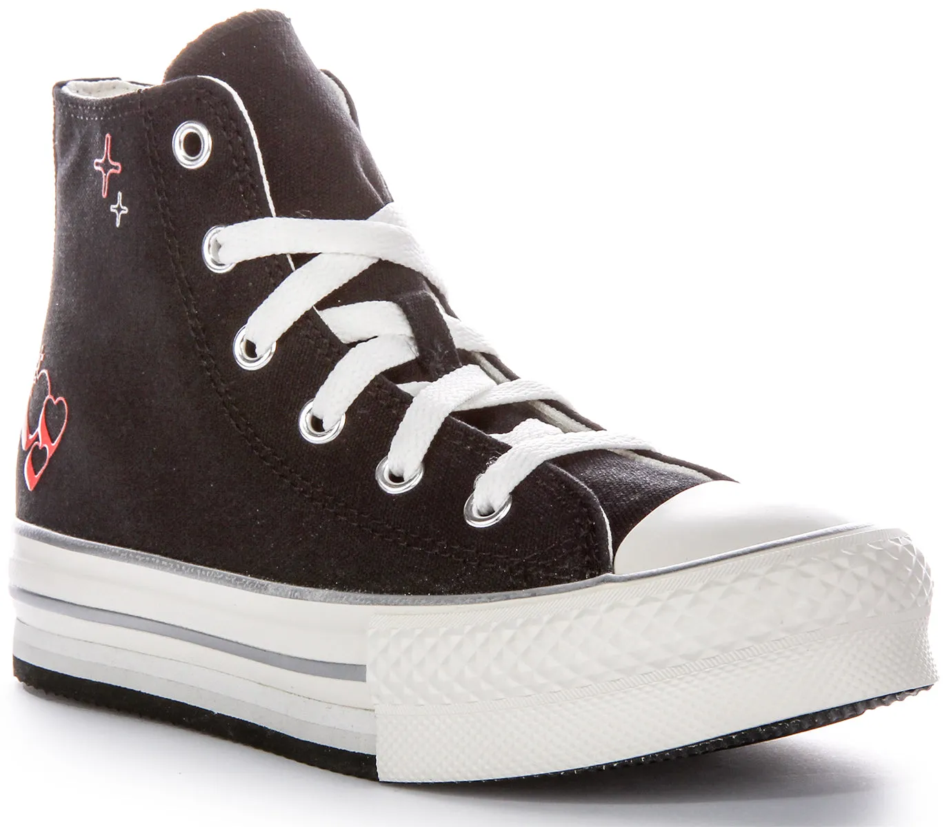 Zapatillas de tela Converse CT AS Eva Lift Platform Y2K Junior en negro rojo