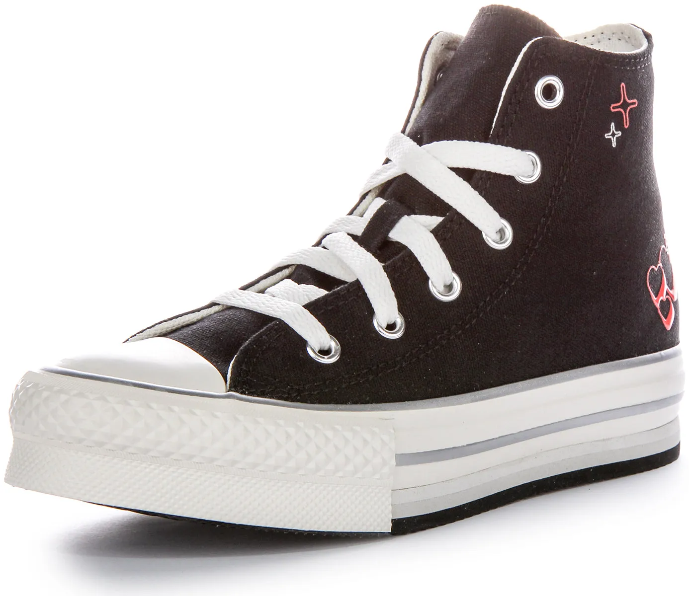 Zapatillas de tela Converse CT AS Eva Lift Platform Y2K Junior en negro rojo